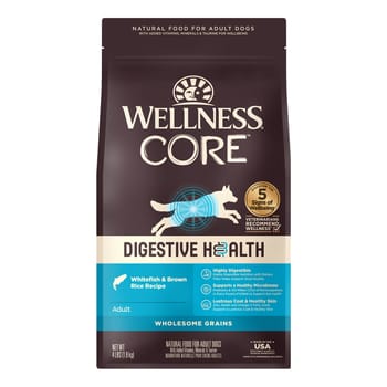 Wellness CORE Digestive Health Whitefish & Brown Rice Dry Dog Food - 4 lb Bag-product-tile