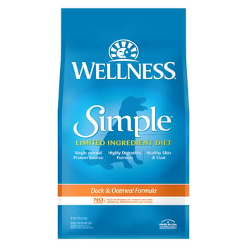 Wellness Simple Natural Limited Ingredient Duck & Oatmeal Recipe Dry Dog Food - 26 lb Bag-product-tile