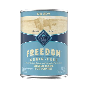 Blue Buffalo Freedom Puppy Grain-Free Chicken Recipe Wet Dog Food 12.5 oz Can - Case of 12-product-tile