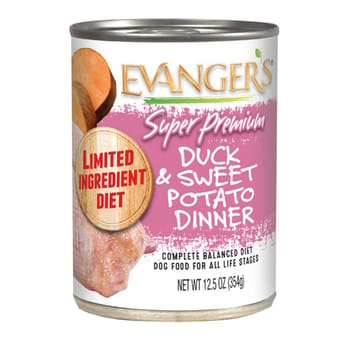 Evangers Super Premium Duck and Sweet Potato Canned Dog Food 12.5-oz, case of 12-product-tile