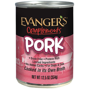 Evanger's Grain Free Pork Canned Dog & Cat Food 12.5 oz, Case of 12-product-tile