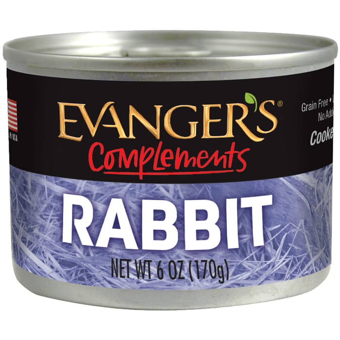 Evangers Grain Free Rabbit  Canned Dog and Cat Food 6-oz, case of 24 product detail number 1.0