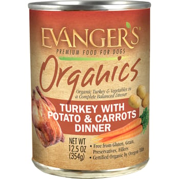 Evangers Organic Turkey with Potato And Carrots Canned Dog Food 12.5-oz, Case of 12-product-tile