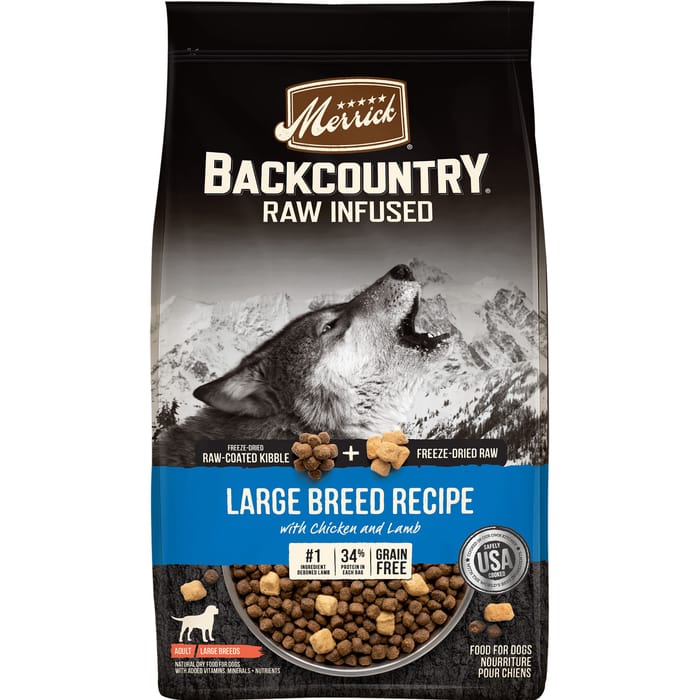 Merrick Backcountry Raw Infused Grain Free Large Breed Dry Dog Food 20-lb product detail number 1.0