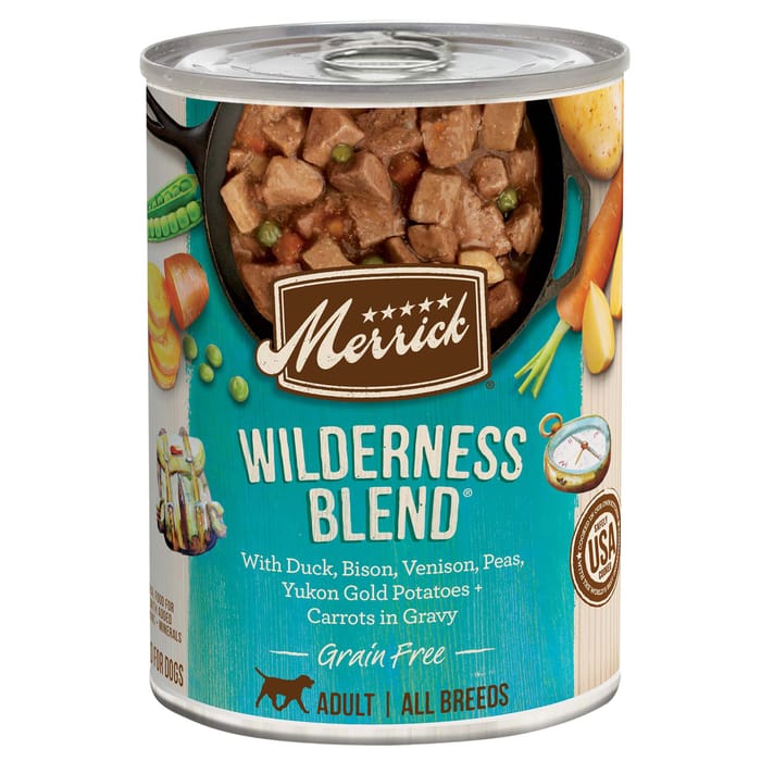 Merrick Grain Free Wilderness Blend Canned Dog Food 12.7-oz, Case of 12 product detail number 1.0