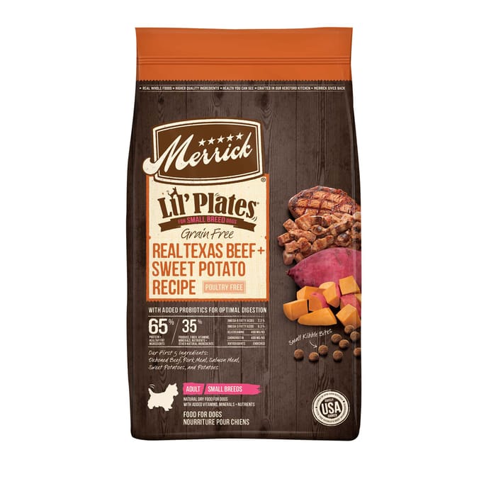 Merrick Lil' Plates Small Breed Grain Free Real Beef & Sweet Potato Dry Dog Food 12-lb product detail number 1.0