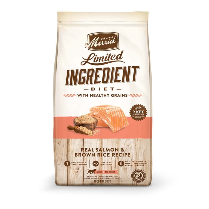 Merrick Limited Ingredient Diet Real Salmon & Brown Rice Dry Dog Food 22-lb product detail number 1.0