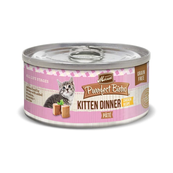 Merrick Purrfect Bistro Grain Free Kitten Dinner Canned Cat Food 3-oz, case of 24 product detail number 1.0