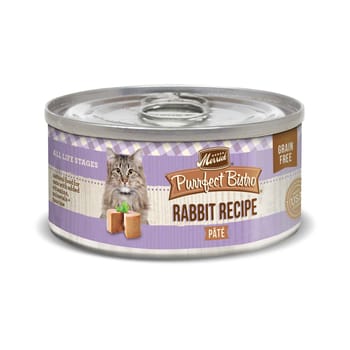 Merrick Purrfect Bistro Grain Free Rabbit Pate Canned Cat Food 3-oz, case of 24-product-tile