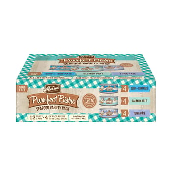 Merrick Purrfect Bistro Grain Free Seafood Variety Pack Canned Cat Food 5.5-oz, case of 12-product-tile