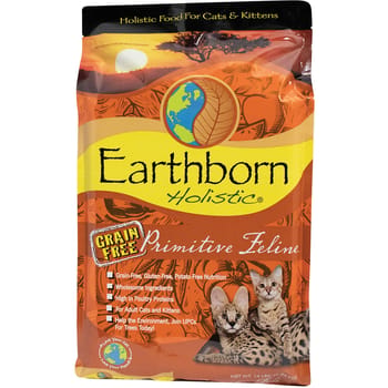 Earthborn Holistic Primitive Feline Grain Free Dry Cat Food 14 lb Bag-product-tile