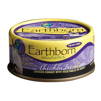 Earthborn Holistic Chicken Fricatssee Grain Free Wet Cat Food 5.5 oz Cans - Case of 24-product-tile
