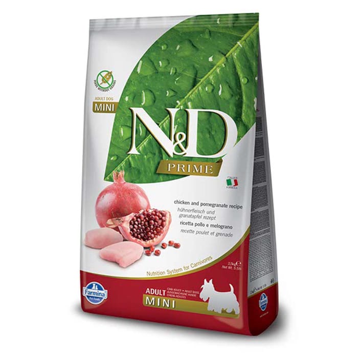 Farmina N&D Prime Adult Mini Chicken & Pomegranate Dry Dog Food 5.5 lb Bag product detail number 1.0