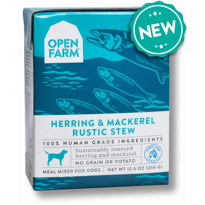 Open Farm Grain Free Herring & Mackerel Recipe Rustic Stew Wet Dog Food 12.5-oz, case of 12 product detail number 1.0