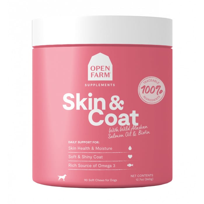 Open Farm Dog Supplement Skin & Coat Chews 90-ct product detail number 1.0