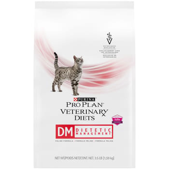Purina Pro Plan Veterinary Diets DM Dietetic Management Feline Formula Dry Cat Food - 3.5 lb. Bag-product-tile