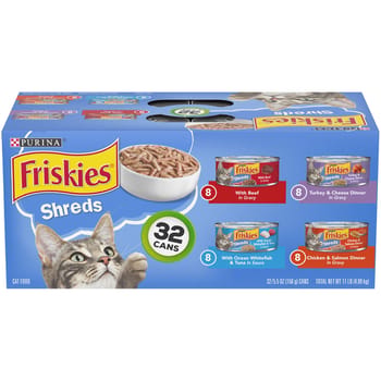 Friskies Shreds Variety Pack Wet Cat Food 32 Cans - 5.5 oz-product-tile
