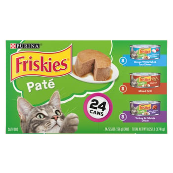 Friskies Pate Variety Pack Wet Cat Food 24 Cans - 5.5 oz-product-tile