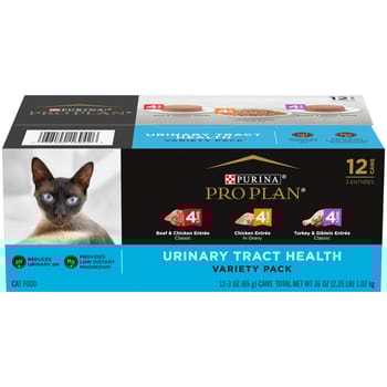 Purina Pro Plan Adult Urinary Tract Health Variety Pack Wet Cat Food  3 oz Cans (Case of 12)-product-tile