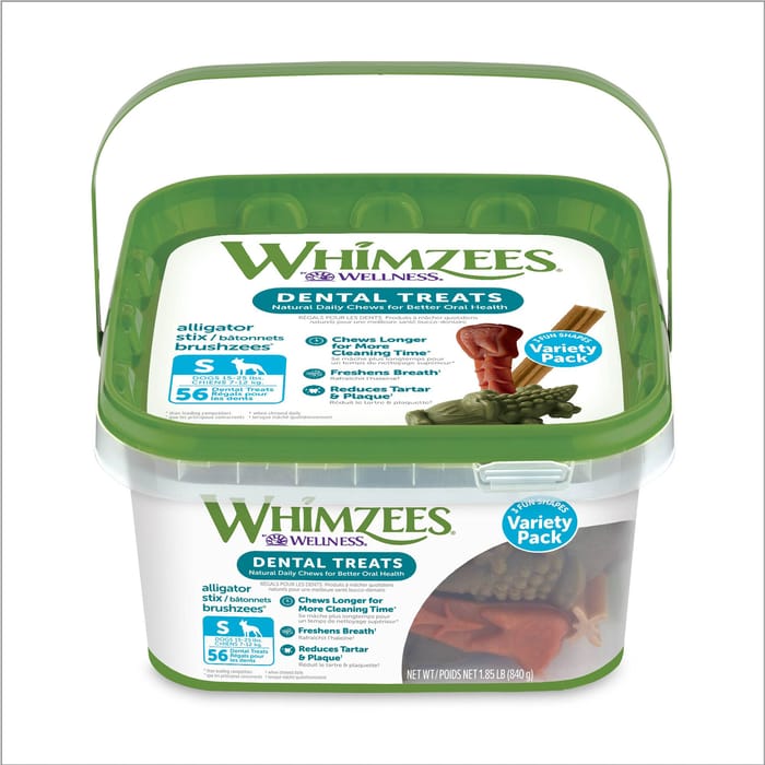 Whimzees by Wellness Variety Box Natural Grain Free Dental Chews for Dogs - Small, 56 ct product detail number 1.0