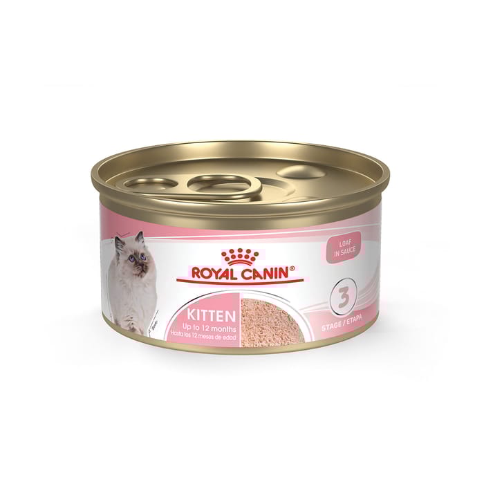 Royal Canin Feline Health Nutrition Kitten Loaf In Sauce Wet Cat Food - 3 oz  Cans - Case of 24 product detail number 1.0