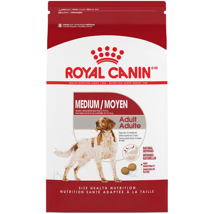 Royal Canin Size Health Nutrition Medium Breed Adult Dry Dog Food - 17 lb Bag product detail number 1.0
