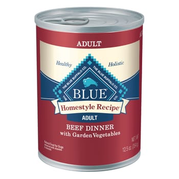 Blue Buffalo BLUE Homestyle Recipe Beef Dinner with Garden Vegetables Wet Dog Food 12.5 oz Can - Case of 12-product-tile