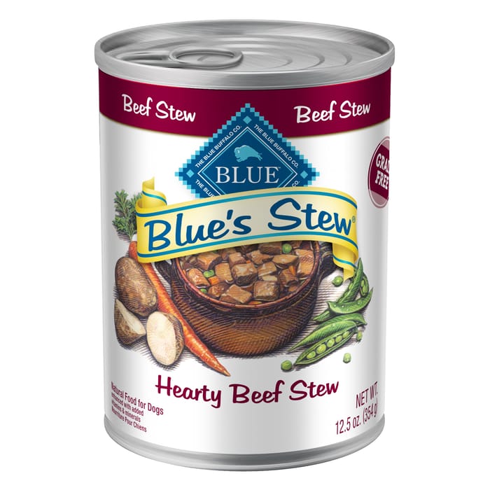 Blue Buffalo Blue's Stew Hearty Beef Stew Wet Dog Food 12.5 oz Can - Case of 12 product detail number 1.0