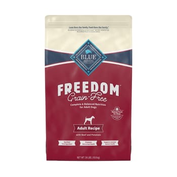 Blue Buffalo BLUE Freedom Adult Grain-Free Beef Recipe Dry Dog Food 24 lb Bag-product-tile