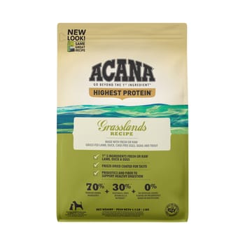 ACANA Highest Protein Grasslands Grain Free Dry Dog Food 4.5 lb Bag-product-tile