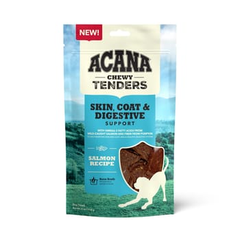 ACANA Chewy Tenders Salmon Recipe Skin, Coat, & Digestive Support Soft Dog Treats 4 oz Bag-product-tile