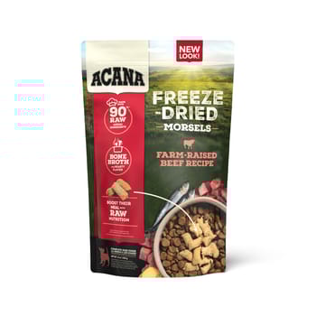 ACANA Freeze-Dried Morsels Ranch-Raised Beef Recipe Dog Food Topper 8 oz Bag-product-tile