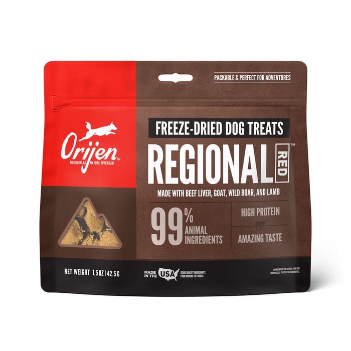 ORIJEN Regional Red Freeze-Dried Dog Treats 1.5 oz Bag product detail number 1.0