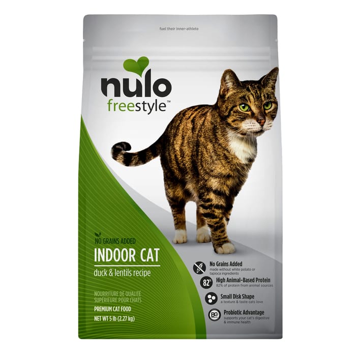 Nulo FreeStyle Indoor Grain-Free Duck & Lentils Dry Cat Food 5 lb Bag product detail number 1.0