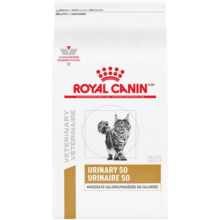 Royal Canin Veterinary Diet Feline Urinary SO Moderate Calorie Dry Cat Food - 3.3 lb Bag product detail number 1.0
