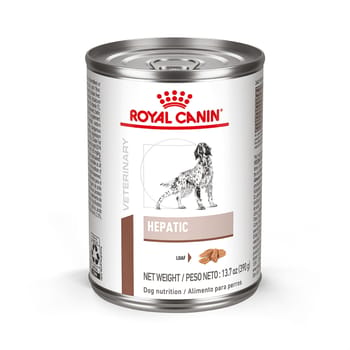 Royal Canin Veterinary Diet Canine Hepatic Loaf Wet Dog Food - 13.7 oz Cans - Case of 24-product-tile