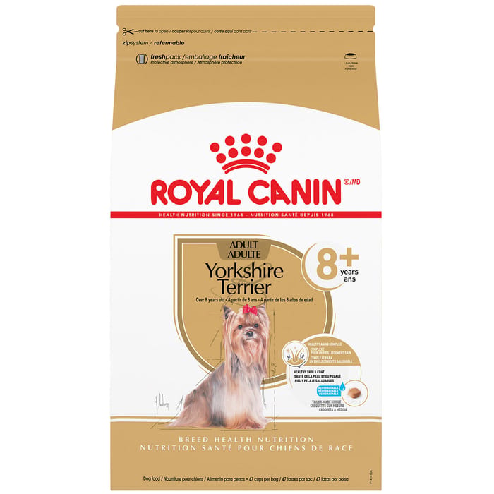 Royal Canin Breed Health Nutrition Yorkshire Terrier Adult 8+ Dry Dog Food - 2.5 lb Bag product detail number 1.0