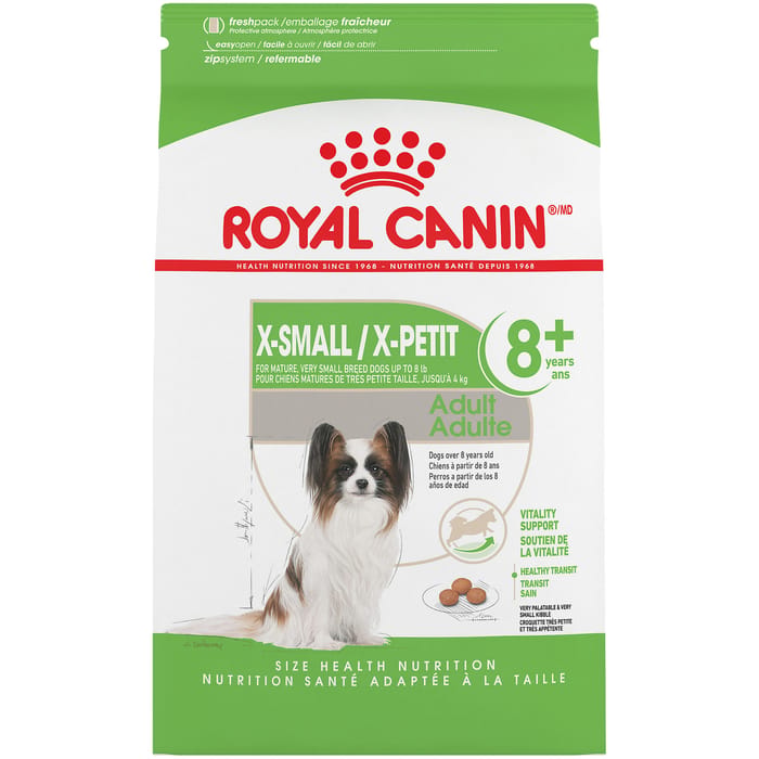 Royal Canin Size Health Nutrition X-Small Breed Adult 8+ Dry Dog Food- 2.5 lb Bag product detail number 1.0