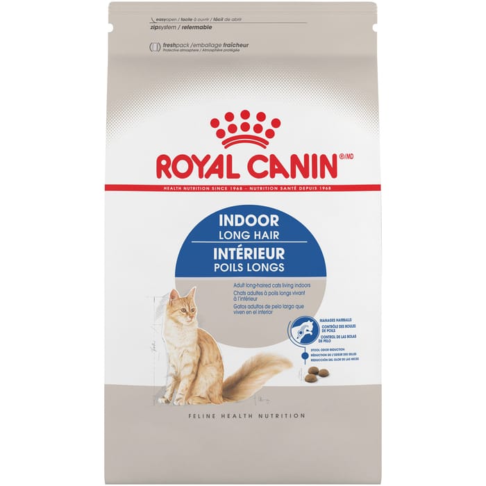 Royal Canin Feline Health Nutrition Indoor Long Hair Adult Dry Cat Food - 6 lb Bag product detail number 1.0