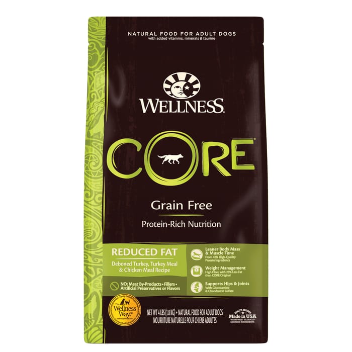 Wellness CORE Natural Grain Free Reduced Fat Dry Dog Food - 4 lb Bag product detail number 1.0