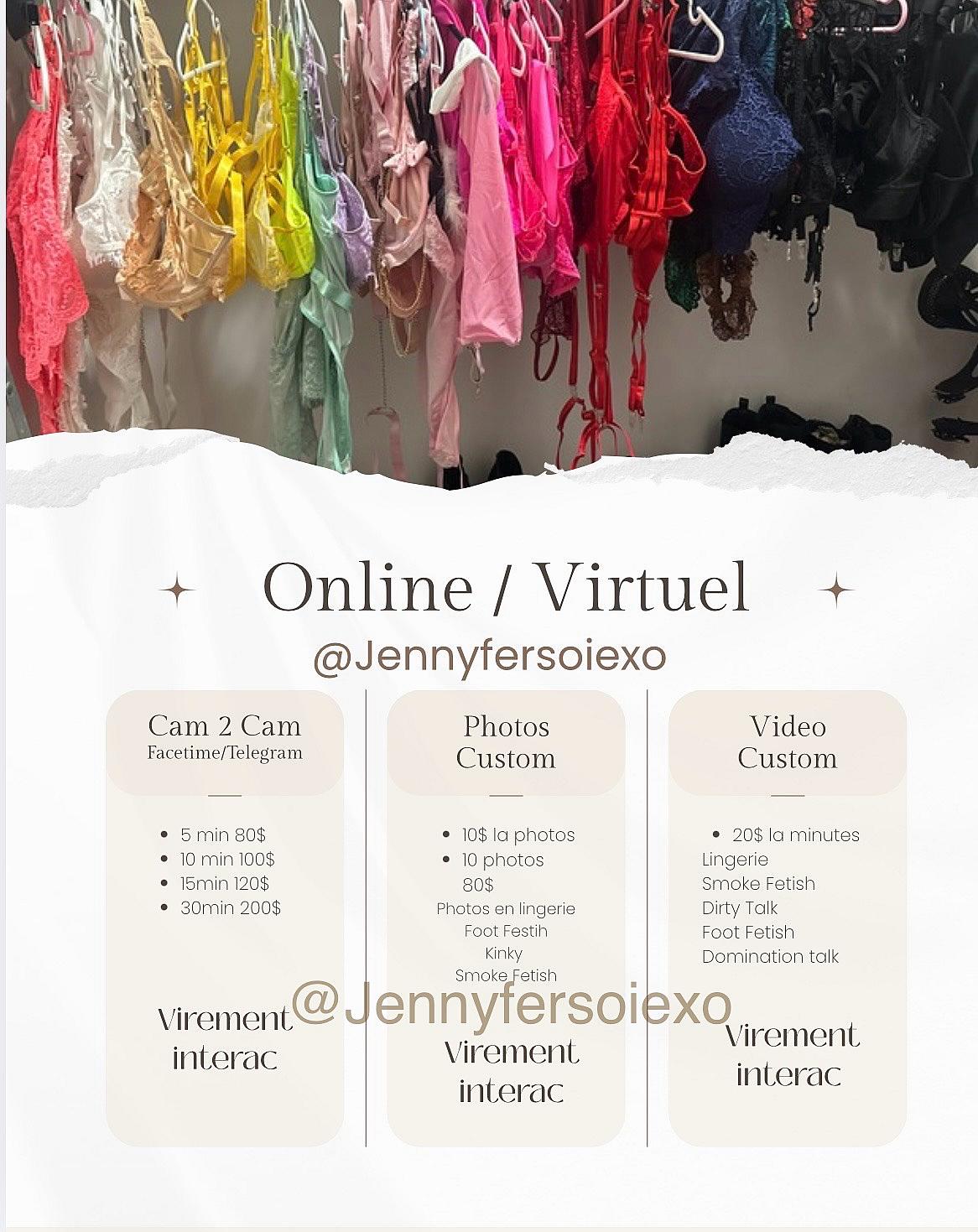 Jennyfer Soie available for bookings on p69