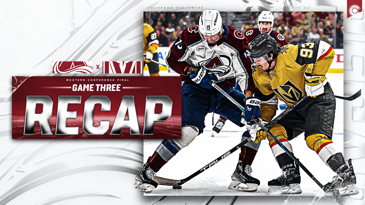 NHL News image for Avalanche Falls 5-3 to Golden Knights in Game Three of Western Conference Final - NHL.com