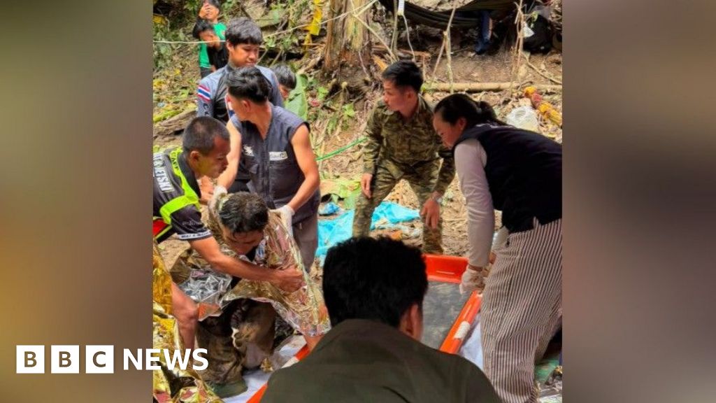 BBC News image for Four more men freed from flooded Laos cave - BBC