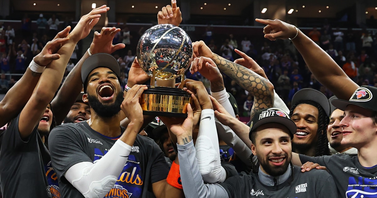 NBC News image for New York Knicks advance to first NBA Finals since 1999 - NBC News