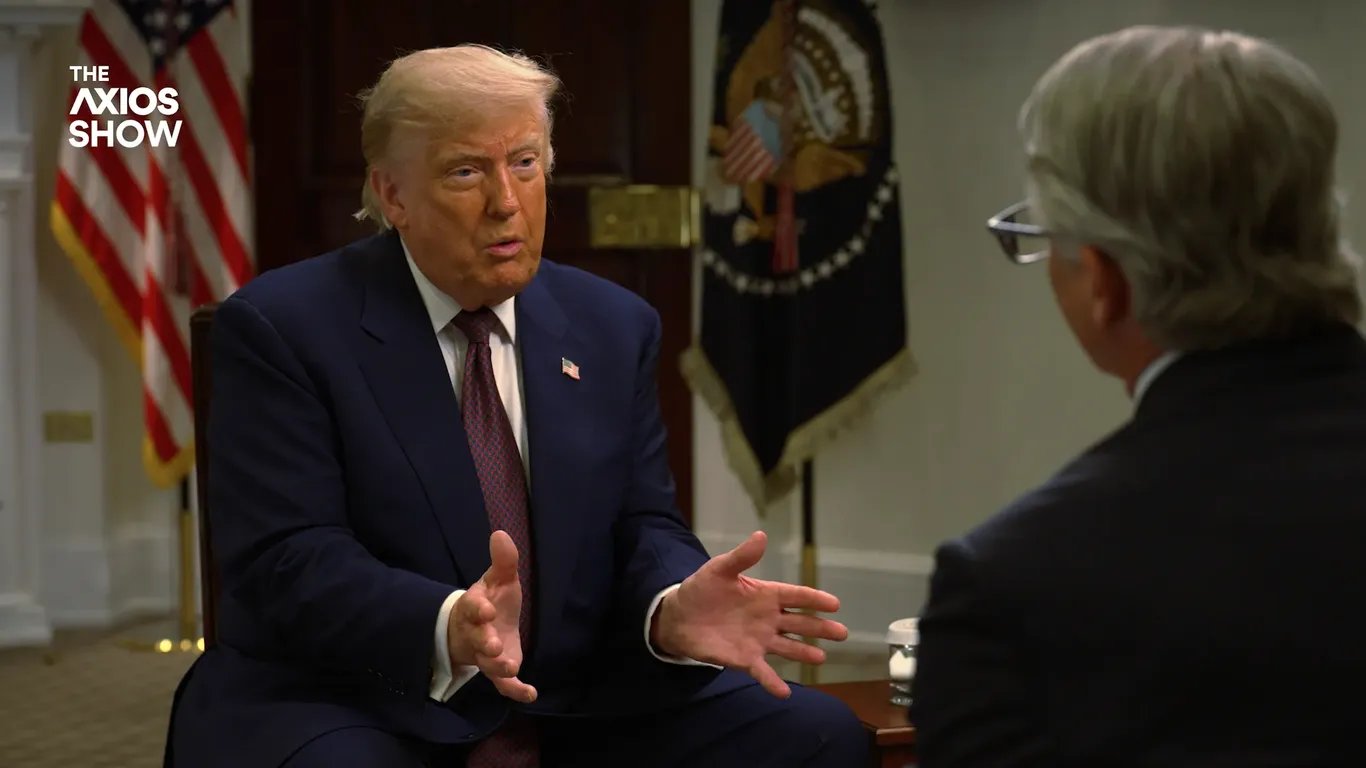 Axios image for Exclusive: Trump tells "The Axios Show" that Anthropic was a national security threat - Axios