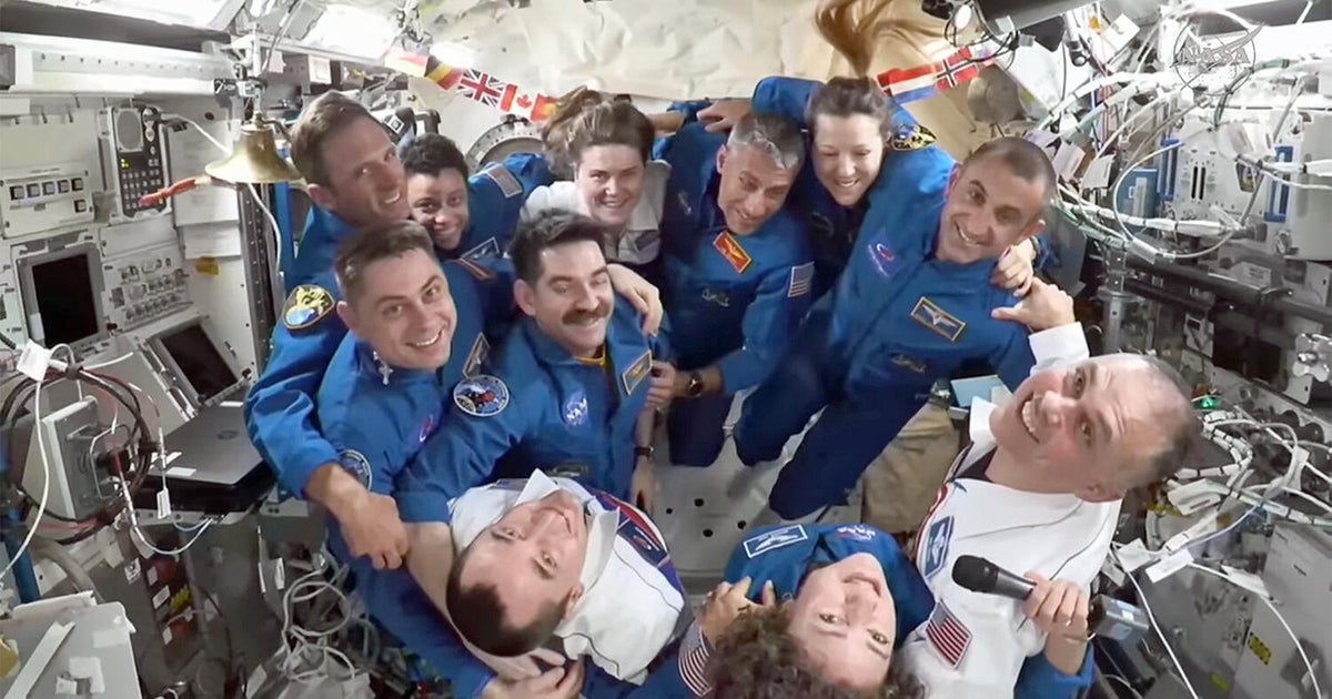 CBS News image for Space station crew heads home as replacements settle in for 6-month tour of duty - CBS News