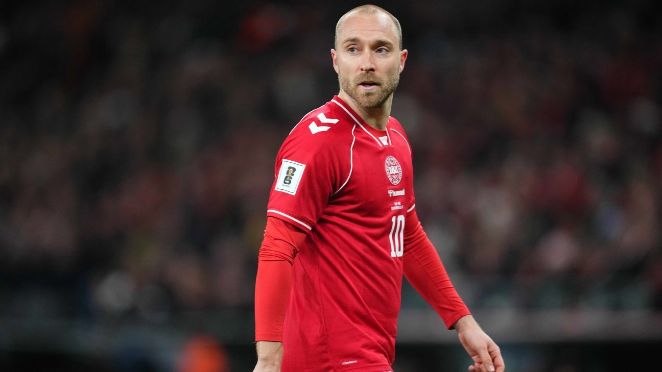 ESPN image for Christian Eriksen collapses on pitch, Denmark vs. Ukraine abandoned - ESPN
