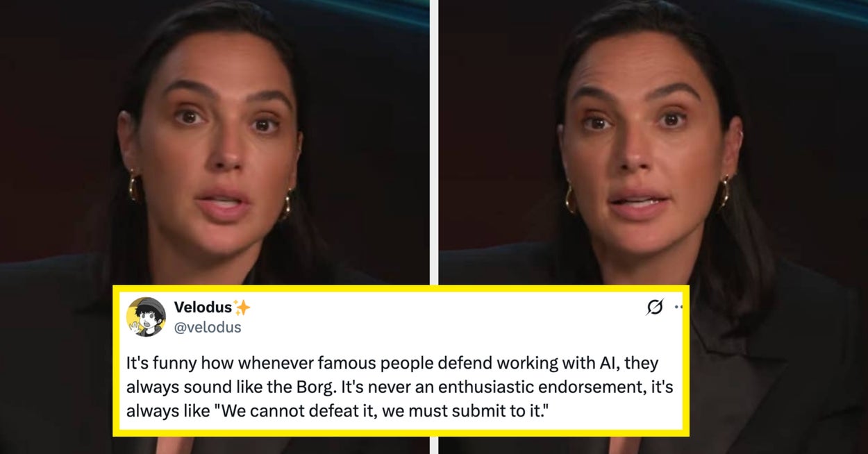 Buzzfeed image for Gal Gadot Is Being Dragged For Her Comments About AI, And It’s Not A Good Look - BuzzFeed
