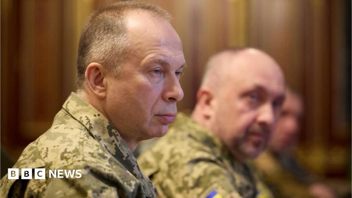 BBC News image for Row escalates in Ukraine over army chief's future