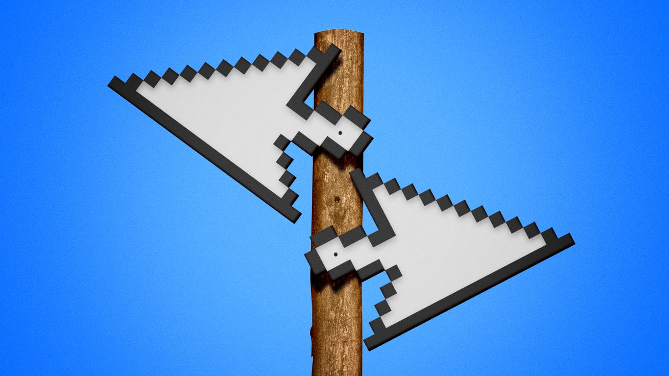 Axios image for OpenAI and Anthropic dig in against each other on AI jobs apocalypse - Axios